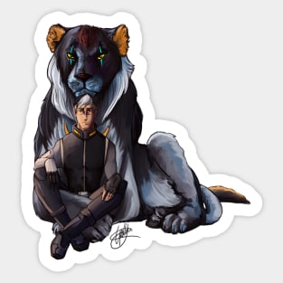 The Black Lion Sticker